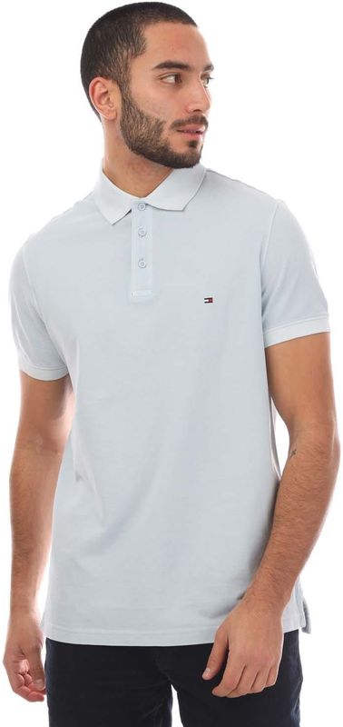 Herenpolo Tommy Hilfiger Garment Dye Regular-Fit in blauw