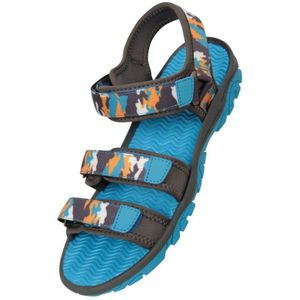 Mountain Warehouse Camouflage 3 Touch Fastening sandalen voor kinderen/kinderen (Donker groenblauw)