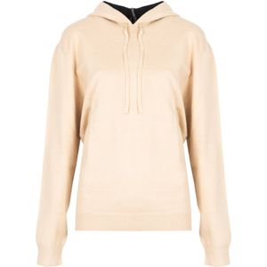 Silvian Heach - Cozy Hooded Sweater - Beige - Dames - Sweatshirt
