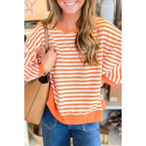Gestreepte Lange Mouwen Top