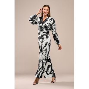 Carly Print Blouse Zwart / Wit