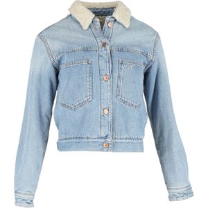 Isabel Marant Etoile Eindeloze Camden Jas in Blauwe Katoenen Denim