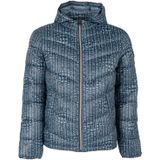 Guess - Gewatteerde Jas - Blauw - Afneembare Capuchon - 100% Polyamide