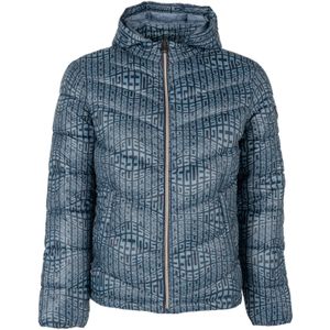 Guess - Gewatteerde Jas - Blauw - Afneembare Capuchon - 100% Polyamide
