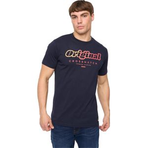 Crosshatch Heren Hybridge T-Shirt (Marineblauw)