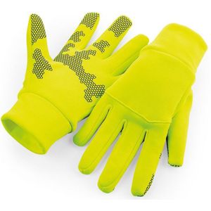 Beechfield Softshell Sporthandschoenen voor volwassenen van Unisex (Fluorescerend Geel)