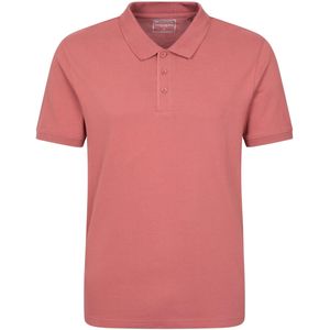 Mountain Warehouse Heren Dawnay Textured Pique Poloshirt (Roest)