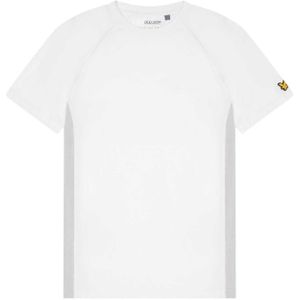 Lyle & Scott Heren Core Colour Block T-Shirt (Wit)