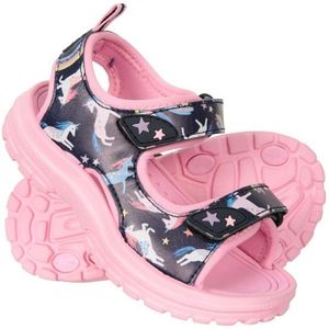 Mountain Warehouse Sand Unicorn Sandalen Voor Kinderen/Kinderen (Paars) - Maat 18