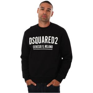 DSuared2 Sweatshirt Voor Heren, Zwart - Maat M