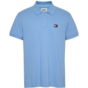 Tommy Jeans Polo SS Classic Badge Polo Blauw