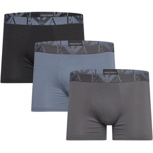 Emporio Armani Heren Boxershort (Pakket van 3) (Blauw/Grijs/Zwart)