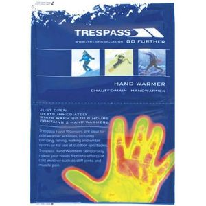 Trespass Handwarmers X - Chemische handwarmer (Verpakking van 2) (Blauw)