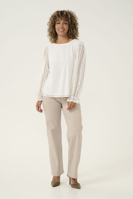 Cream - Crvalerie Blouse - Blouse - Snow White - 100% Polyester