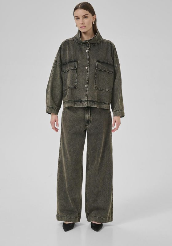 My Essential Wardrobe - Tessa MW 160 - Denim Jack - Grijs - 100% Katoen