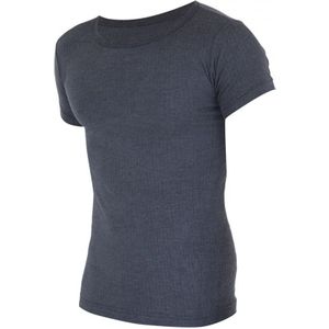 Floso Heren Thermisch Ondergoed Korte Mouwen Vest Top (Viscose Premium Range) (Houtskool) - Maat XL
