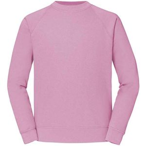 Fruit of the Loom Uniseks Klassiek Raglan Sweatshirt voor volwassenen (Lichtroze)
