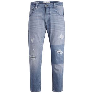 JACK & JONES JEANS INTELLIGENCE Tapered Fit Jeans JJIFRANK LEEN Ge 505 Blue Denim - Maat 36/32