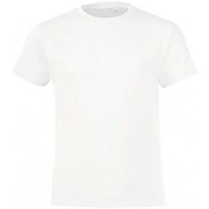 T-shirt - Katoen - Geribbelde Kraag - Getapete Hals