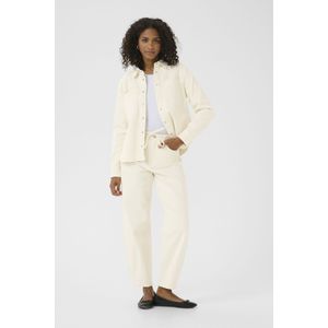 Kaffe - Cropped Shirt - Blouse - Off White - Denim