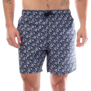 Lyle & Scott Heren Bloemen Resort Korte Broek (Marine)