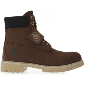 Men's Timberland 6 Inch Premium Waterproof Boots in Dark Brown