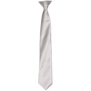 Premier Satijnen stropdas voor volwassenen (Zilver)