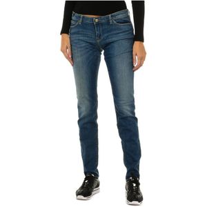 Jeans met een lange used-look 3Y5J06-5D1BZ voor dames