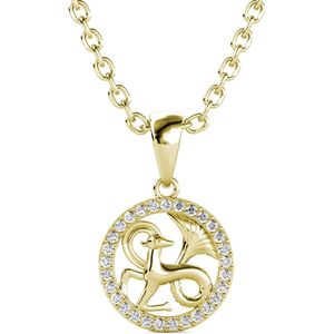 Steenbok Zodiac Hangers - Goud en Kristal