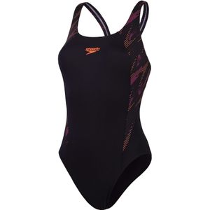 Speedo Dames/Dames Hyperboom Splice Muscleback Eèndelig Zwempak (Zwart)