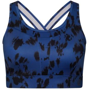 Dare 2B Dames/Dames Mantra Tie Dye Gerecycleerde Sport Beha (Ruimte Blauw)