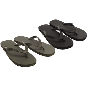 Jack And Jones Heren EVA teenslippers Basic (Zwart/Donkergrijs)
