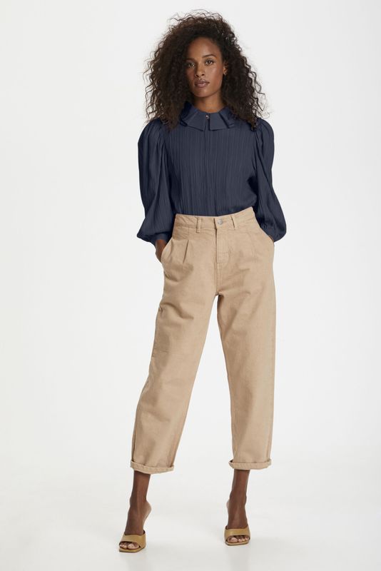 Blouse met lange mouwen Regular fit Black Iris black