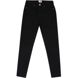 Just Organic Isla Skinny Jeans Met Halfhoge Taille Voor Dames, Zwart - Maat 42