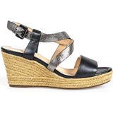 Geox - Espadrilles Soleil B - Zwart - Leer
