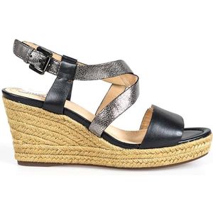 Geox - Espadrilles Soleil B - Zwart - Leer