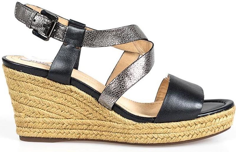Geox - Espadrilles Soleil B - Zwart - Leer