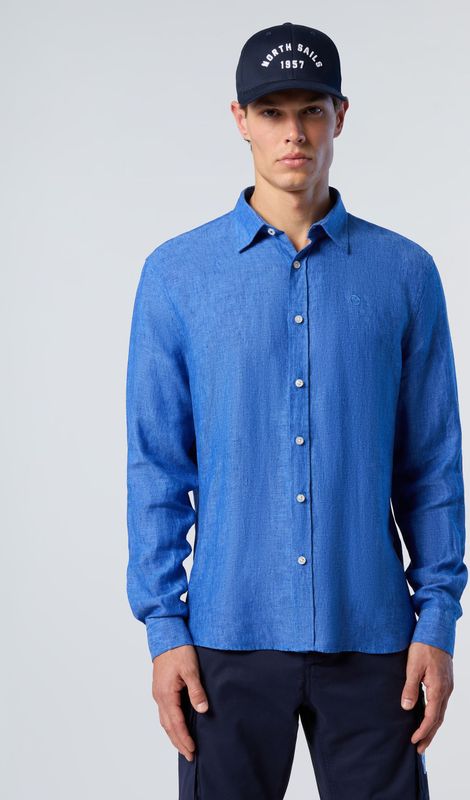 North Sails - Overhemd - Linnen - Met Geborduurd Logo