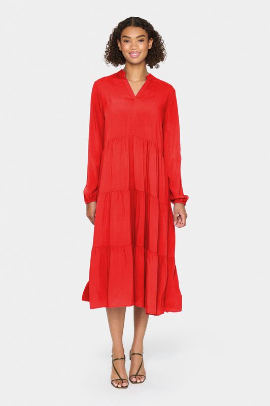 Jurk Loose fit Flame Scarlet red