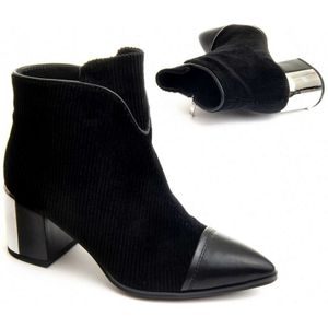 Montevita Heel Ankle Boot Patto In Black