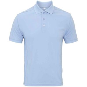 Premier Heren Coolchecker Pique Poloshirt (Lichtblauw)