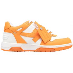 Off-White Out Of Office Orange Leather Sneakers - Maat 43
