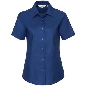 Russell Collection Dames/Dames Oxford Overhemd Met Korte Mouwen (Helder Koningsblauw)
