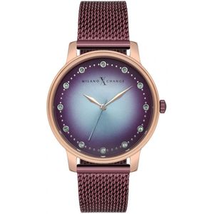 Milano X Change vrouw paars quartz horloge