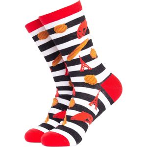 London Frankrijk Ontwerp Katoen Noviteit Unisex Sokken