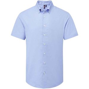 Premier Heren Supreme Oxford overhemd met korte mouwen (Oxford Blauw)