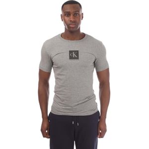 Calvin Klein Heren Monogram Logo T-Shirt (Grijs)