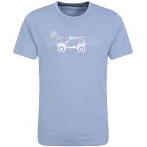 Mountain Warehouse Heren Ocean Drive Organic T-Shirt (Lichtblauw)