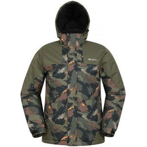 Mountain Warehouse Heren Shadow II Printed Ski Jacket (Donkere Khaki)