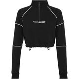 Plein Sport - Fleece Cropped Anorak - Zwart - Dames